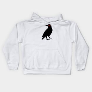 Cursed Crow - Red Kids Hoodie